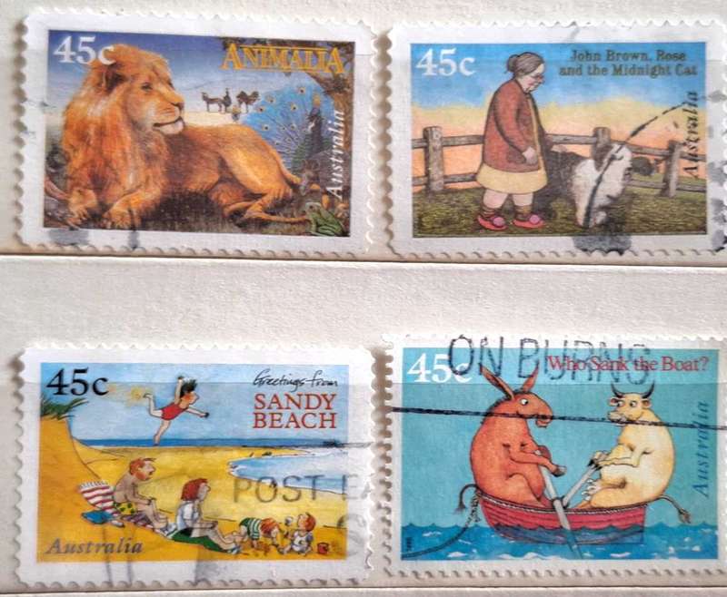 Australia 1996 Children's Book Council Set of 4 Used Hinged stamps