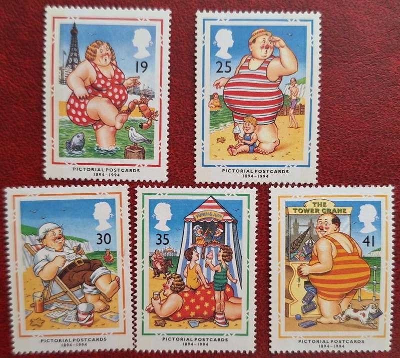 GB 1994 Picture Postcards centenary Set of 5 Mint stamps