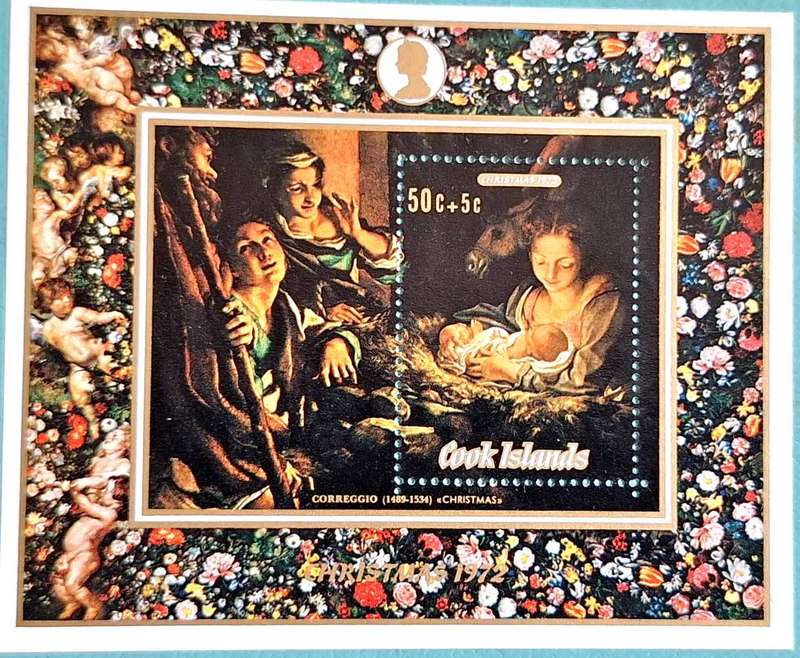 Cook Islands 1972 Christmas 1 Mint Souvenir Sheet