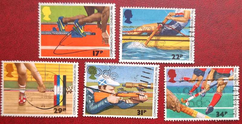GB 1986 Sport Set of 5 Used stamps