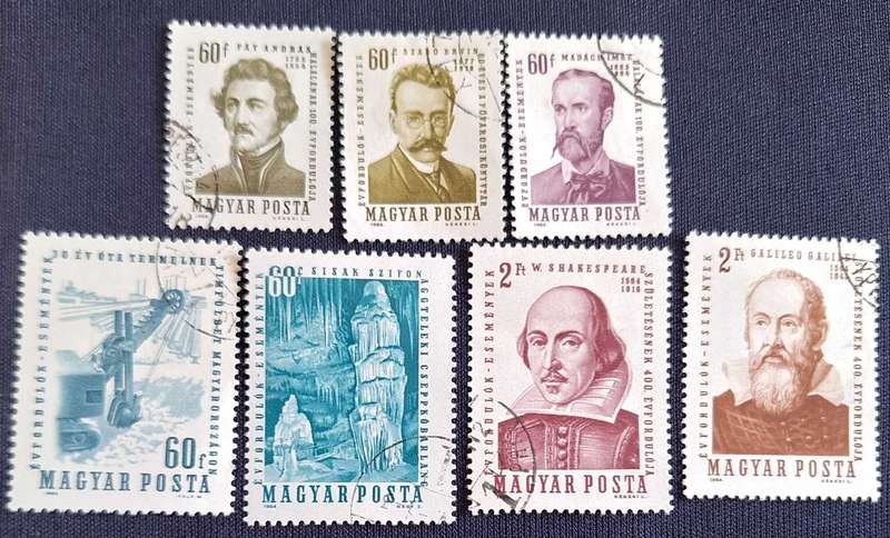 Hungary 1964 Anniversaries and Events 7 Cancelled Hinged stamps