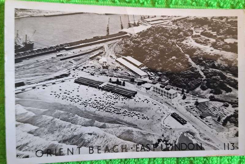 Vintage East London Camera Shop Photo Post Card of Orient Beach