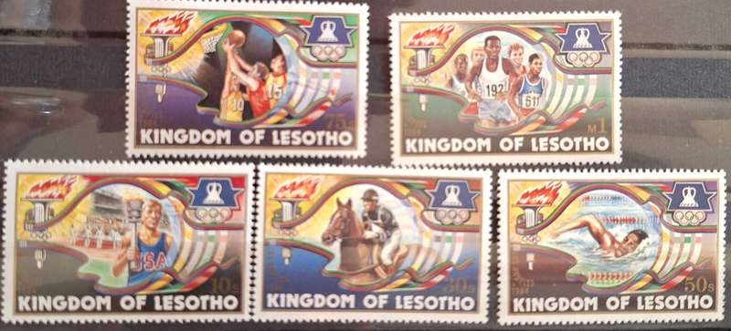 Lesotho 1984 Olympic Games Los Angeles Set of 5 Mint stamps