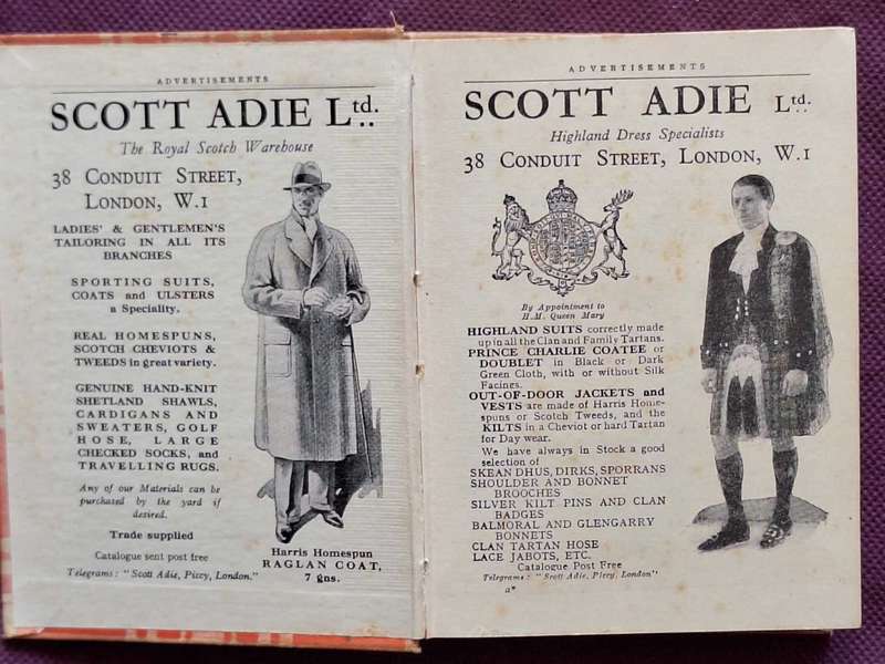 The Scottish Clans and their Tartans Hardcover Twenty-Seventh Edition 1939