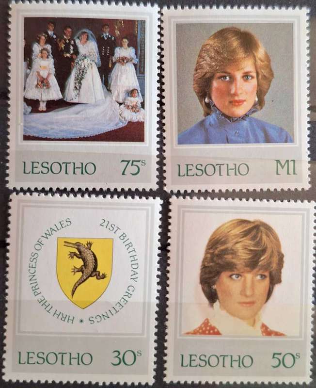 Lesotho 1982 Diana, Princess of Wales 21st Birthday Set of 4 Mint Stamps