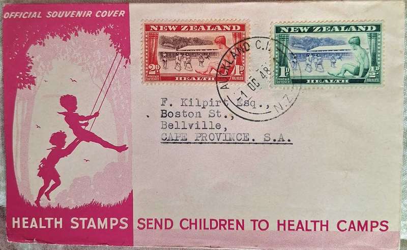 New Zealand 1948 Health Issue FDC