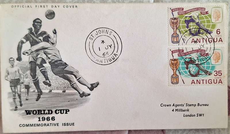 Antigua 1966 World Cup FDC