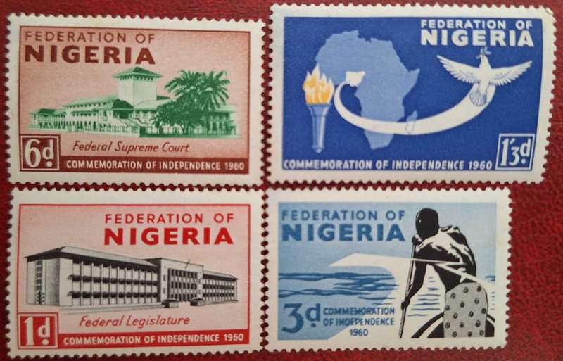 Nigeria 1960 Independence Set of 4 mint stamps