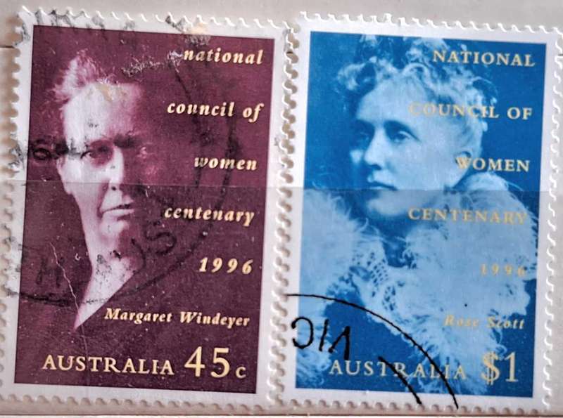 Australia 1996 Centenary of the National Women's Council Set of 2 Used Hinged stamps