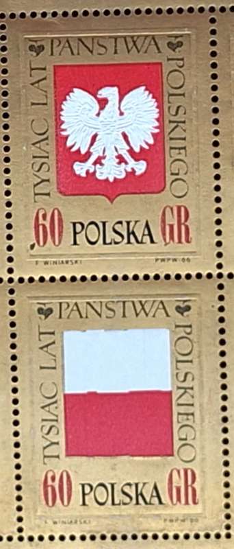 Poland 1966 Millennium of the Polish State 1 Mint Sheet of 10 stamps