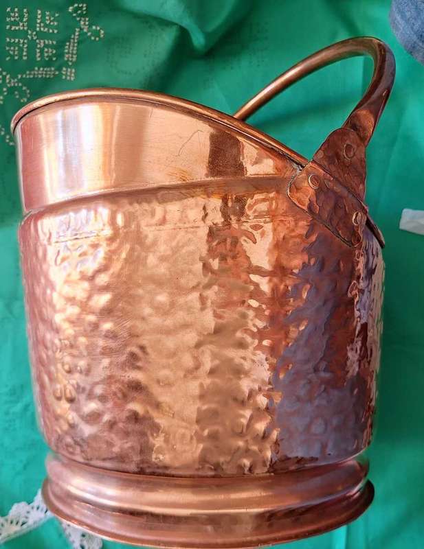 Copper Coal Scuttle Bucket