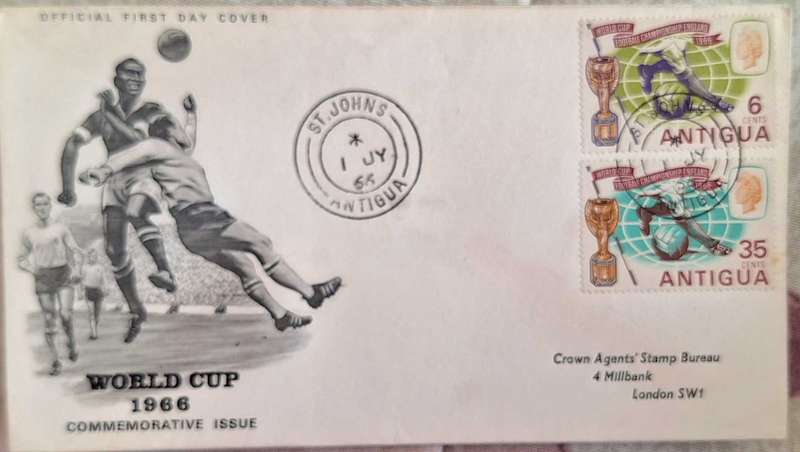 Antigua 1966 World Cup FDC