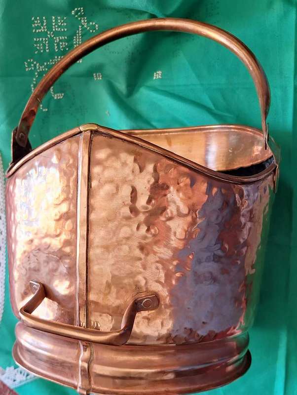 Copper Coal Scuttle Bucket