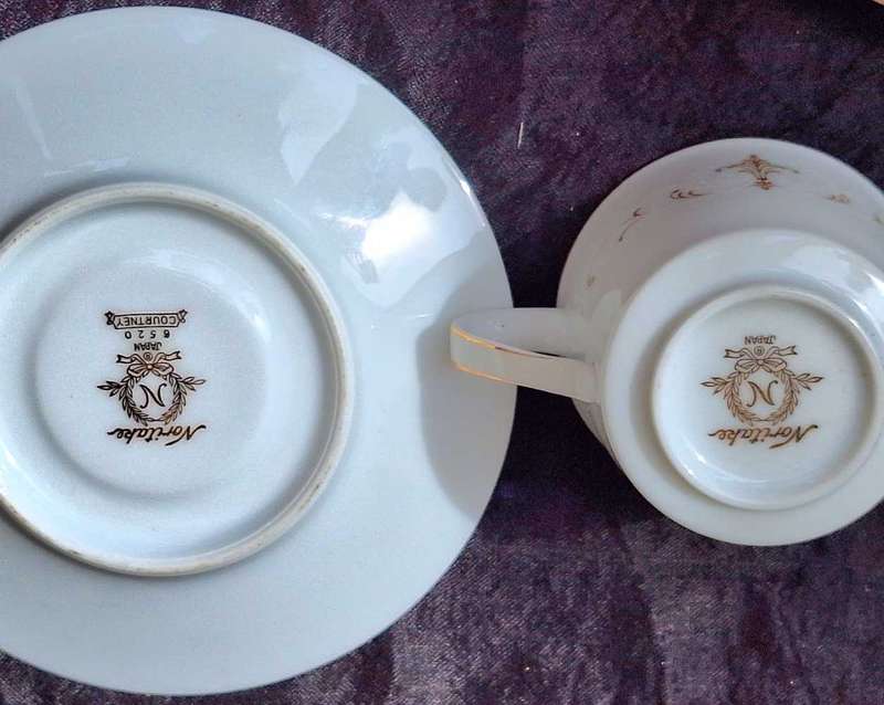 Vintage Noritake Courtney Japan 100ml Demitasse Cup and Saucer