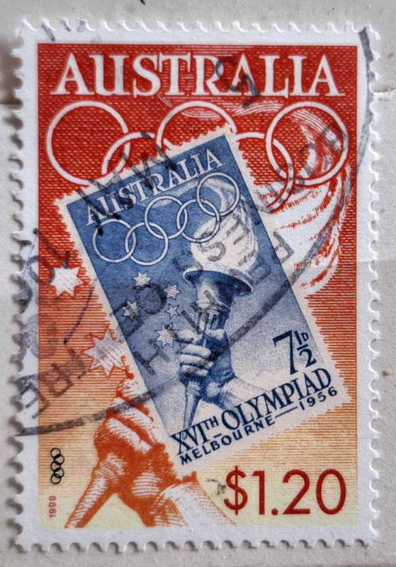 Australia 1999 Olympic Torch 1 Used Hinged stamp