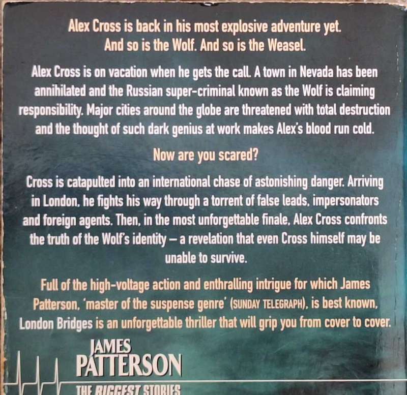 London Bridges by James Patterson Paperback