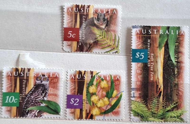 Australia 1996 Nature: Tall Forests Set of 4 Used Hinged stamps
