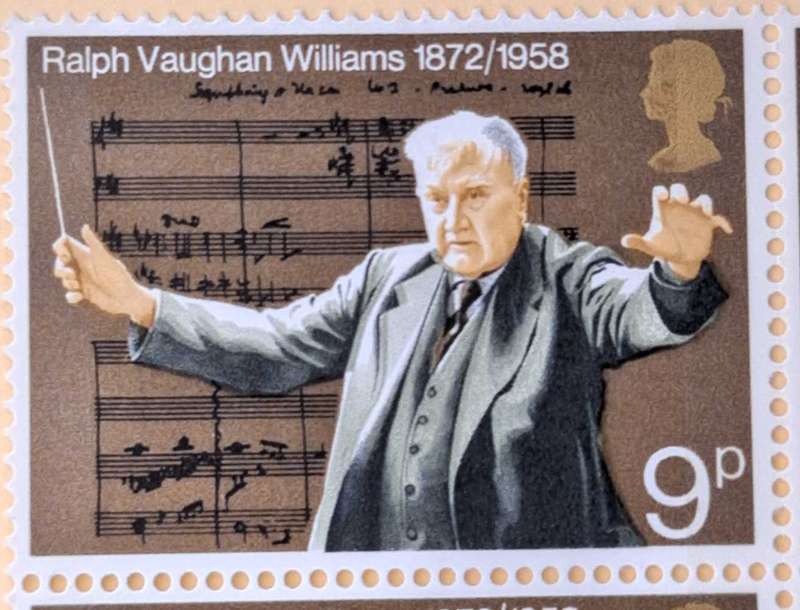GB - 1972 - Ralph Vaughan Williams - Block of 10 Mint stamps