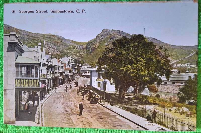 Vintage Post Card St Georges Street, Simonstown.