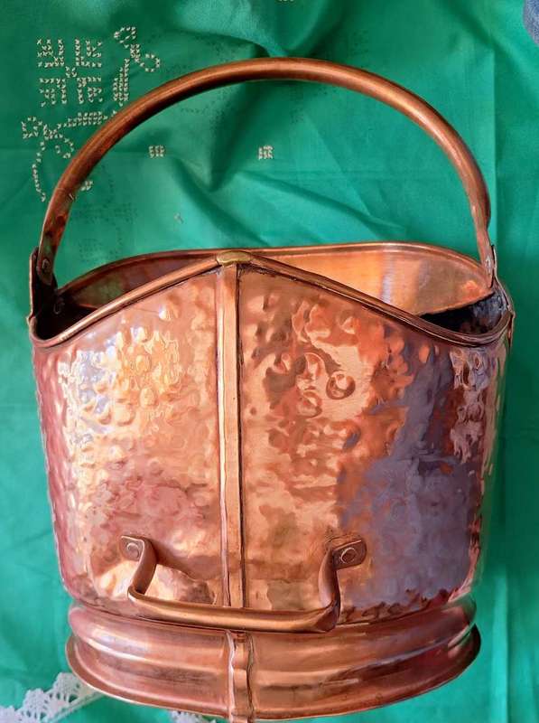 Copper Coal Scuttle Bucket