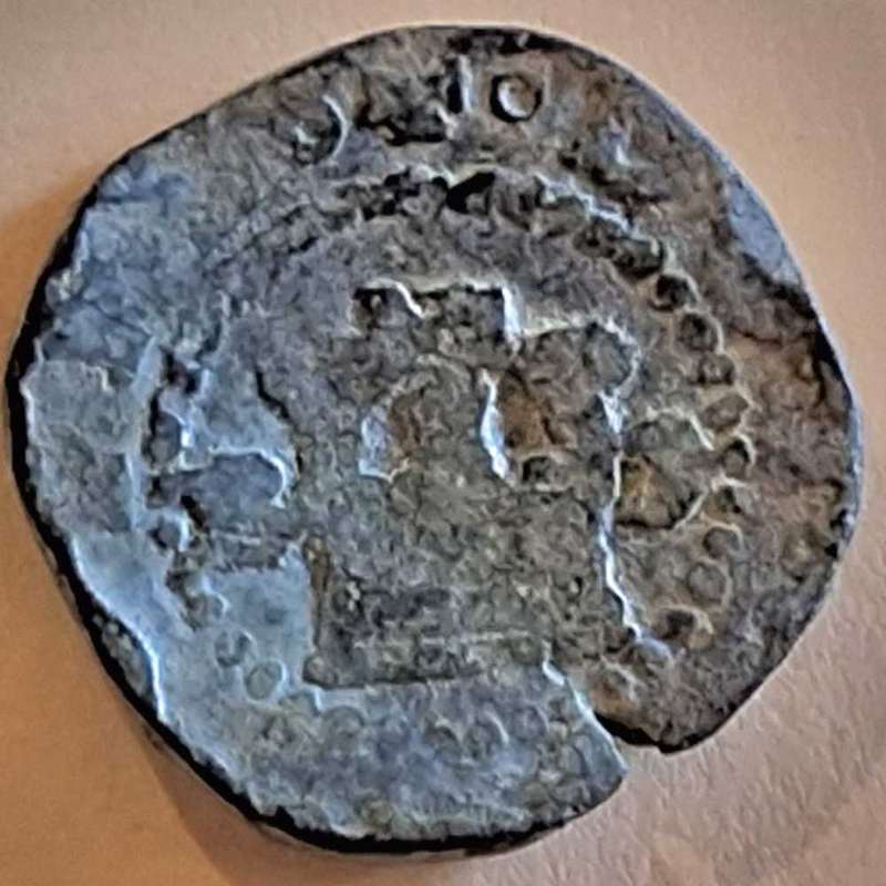 Spanish Cob 2 Cuartos Philip II 1556-1598 Burgos Mint