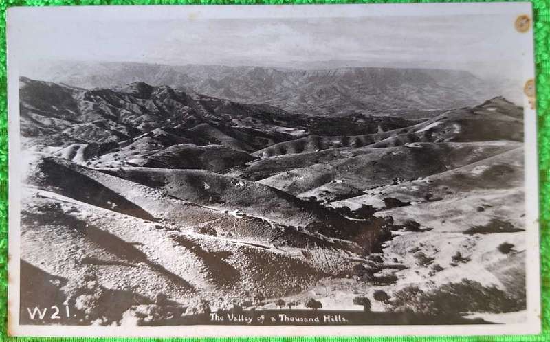 Vintage Lynn Acutt Post Card Valley of a Thousand Hills