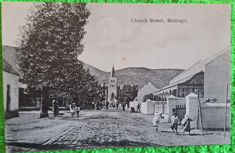 Vintage H H Stemmet Post Card Church Street, Montagu