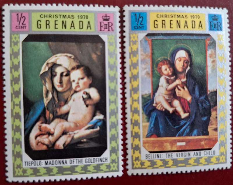 Grenada 1970 Christmas 2 Mint stamps