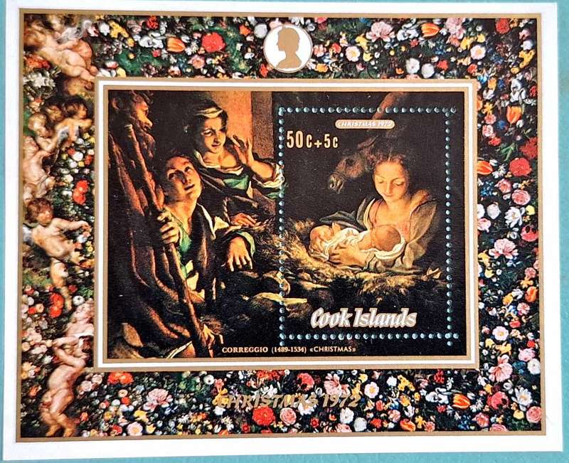 Cook Islands 1972 Christmas 1 Mint Souvenir Sheet