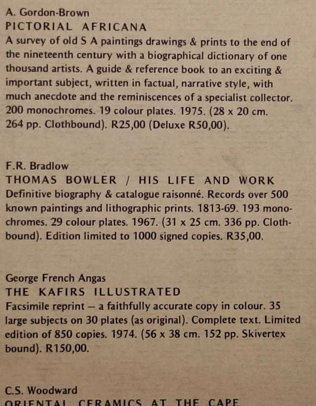 Africana Books & Pictures: A Selection of published papers by Frank R Bradlow Hardcover 1975