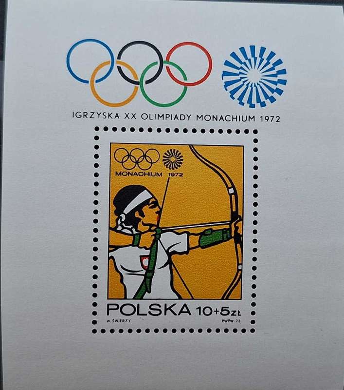 Poland 1972 Olympic Games Munich 1 Mint Souvenir Sheet