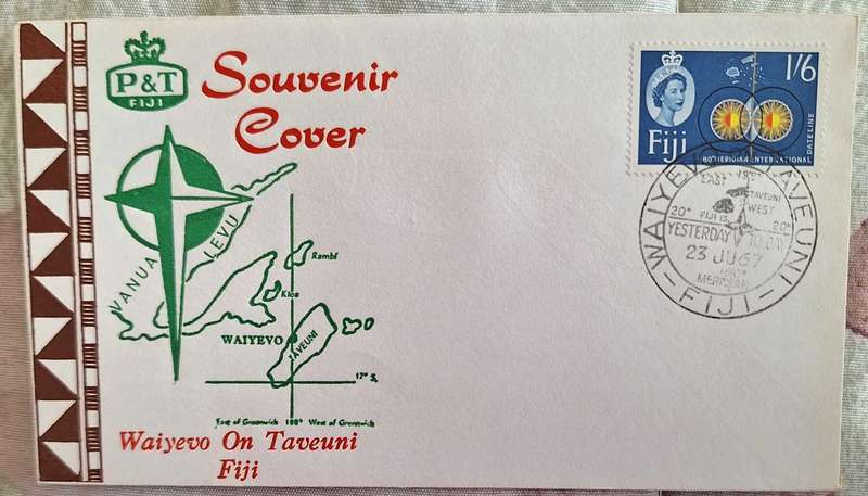 Fiji 1967 180th Meridian FDC