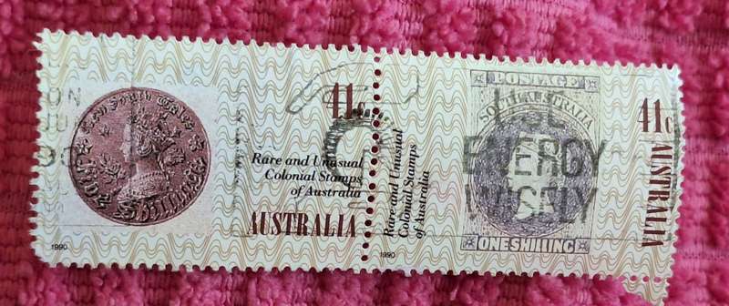 Australia 1990 Colonial Stamps of Australia Pair of Used stamps