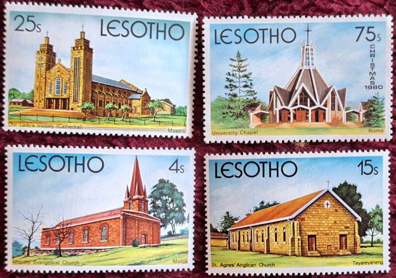 Lesotho 1980 Christian Churches Set of 4 Mint stamps