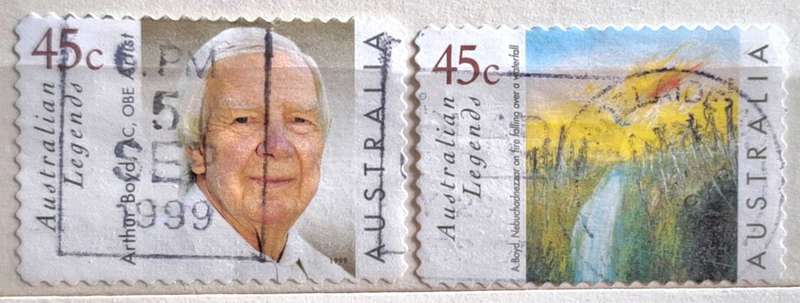 Australia 1999 Australia Day Legends: Arthur Boyd Set of 2 Used stamps