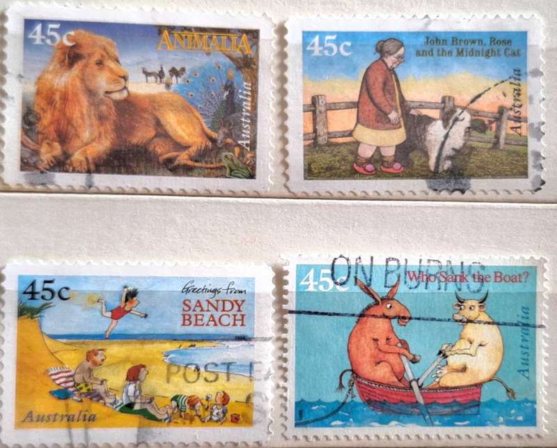 Australia 1996 Children's Book Council Set of 4 Used Hinged stamps