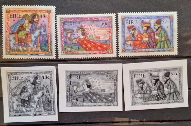 Ireland 2003 Christmas Flight into Egypt Set of 3 Mint stamps