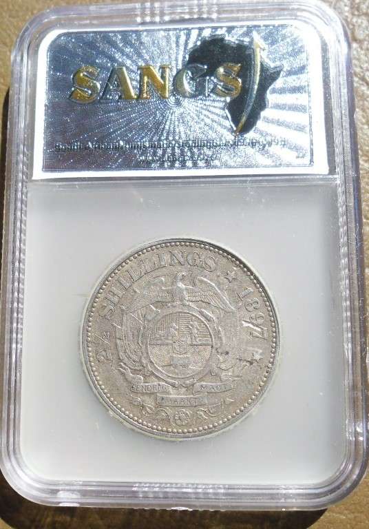 1897 2.5 SHILLING SANGS GRADED XF45