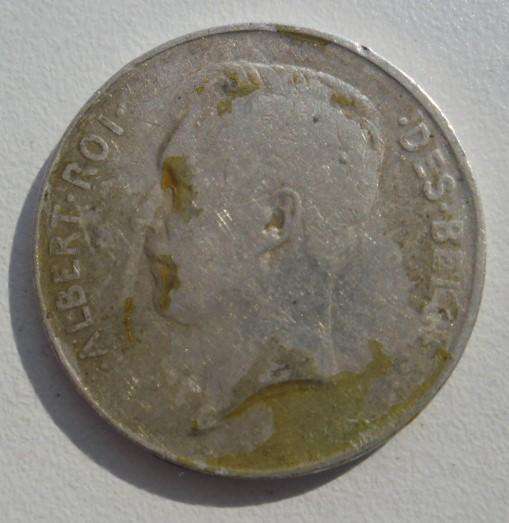 1914 BEGUIM 1 FRANC 5g .8 SILVER  CONDITION AS PER IMAGE