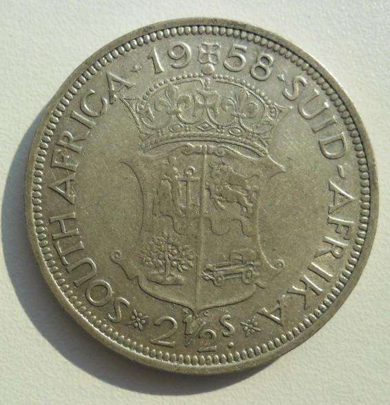 1958 SA 2.5 SHILLING CONDITION AS PER IMAGE