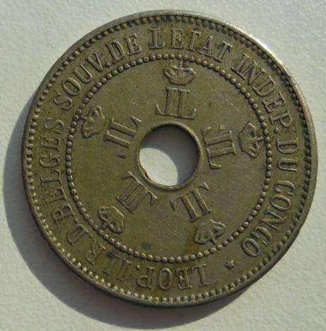 1906 BELGIE CONGO FREE STATE 10 CENLEOPOLD 11 HIGH VALUE