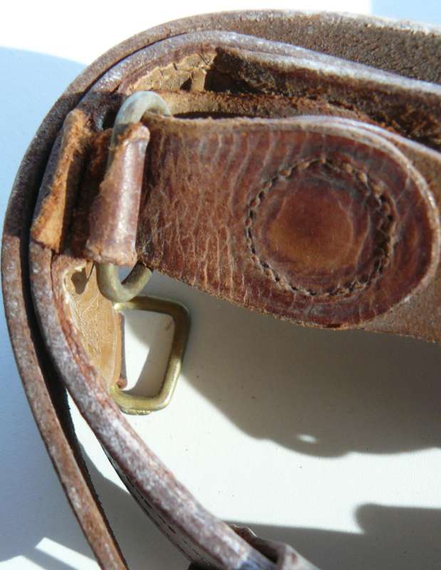 SAMBROWN BELT 60MM LOOP BROKEN  AND OTHER LEATHER BELT 50MM COULD BE OLD SAPS