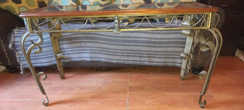 STUNNING!!!Antique  Beveled Window Side Table