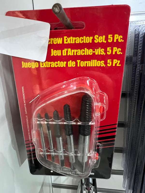 Easy out bolt extractor set