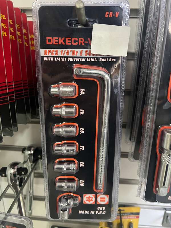 1/4 inch E socket set