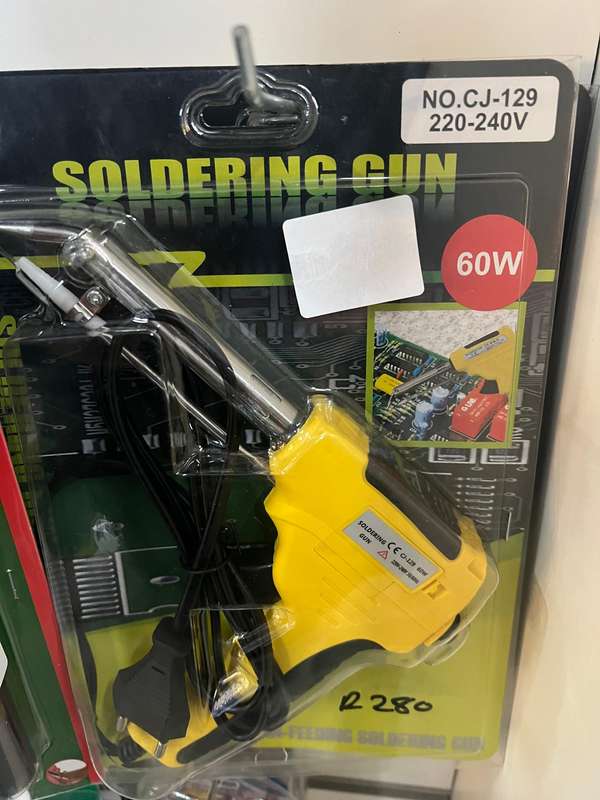 One handed soldering iron