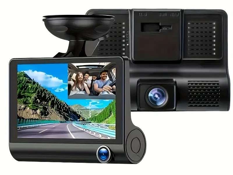 2 Lens Camera Car DVR with 720P Front & 480P Rear View, Night Vision, Loop Recording,Universal Mount
