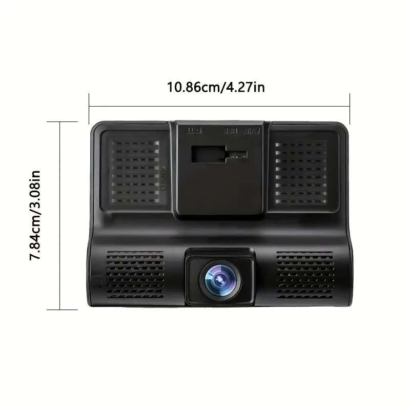 2 Lens Camera Car DVR with 720P Front & 480P Rear View, Night Vision, Loop Recording,Universal Mount