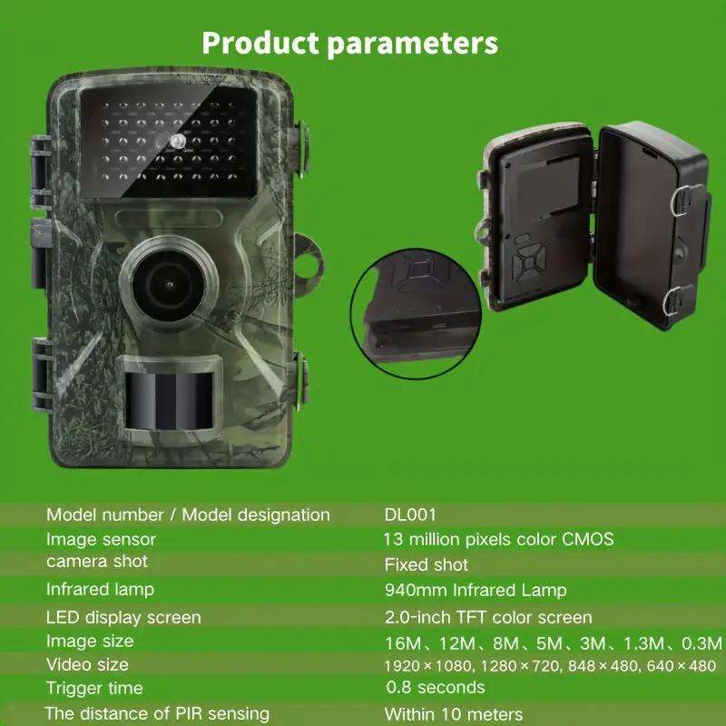 Trail Camera Infrared Wildlife Hunting Camera Night Vision Waterproof