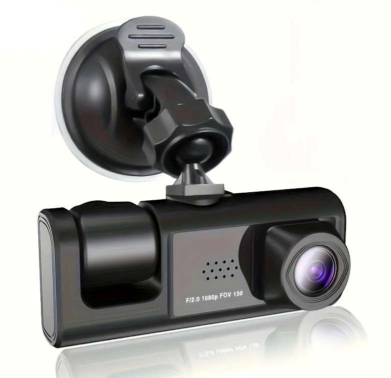 HD Front-Facing 1080P + Built-In 480P Dual Camera, Dashboard Camera for Cars